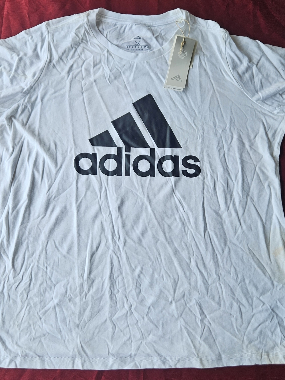 Adidas Men's White Logo Tee